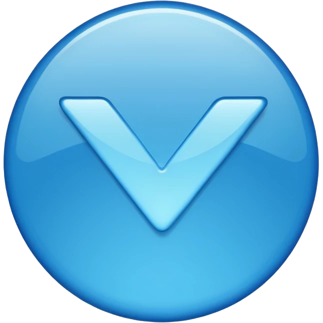 Blue verified Checkmark emoji