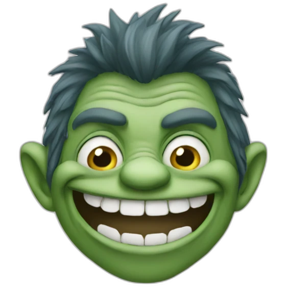 Troll face meme emoji