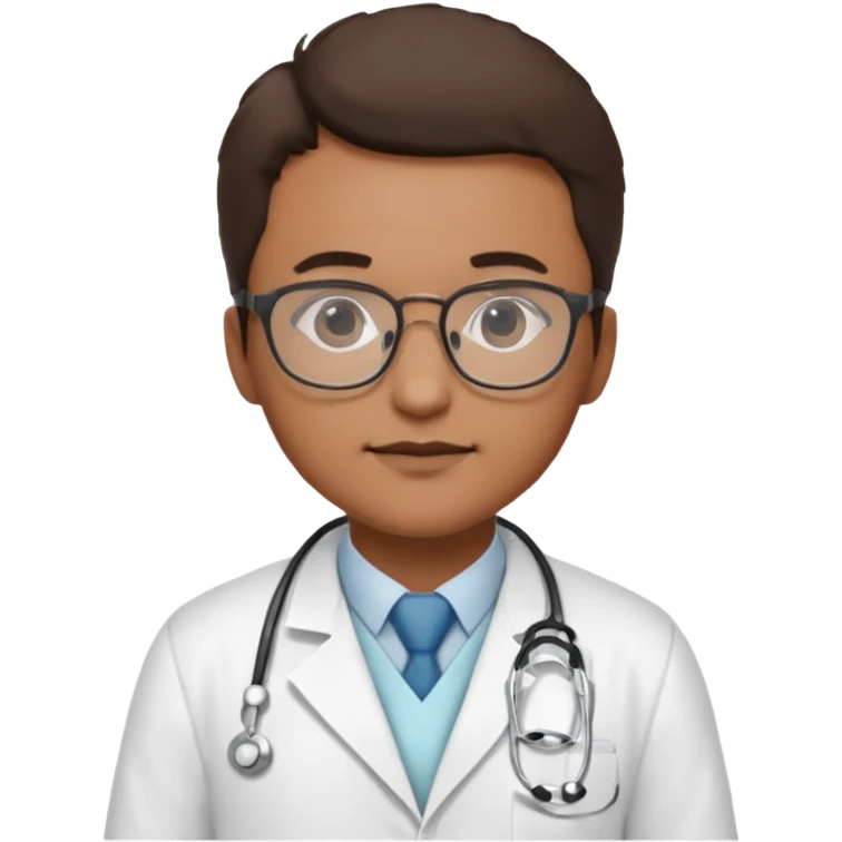 A doctor creating a protocol emoji