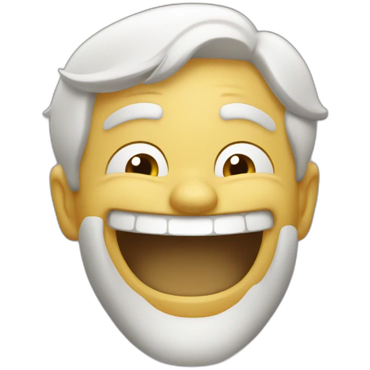 laughing man very highly emoji