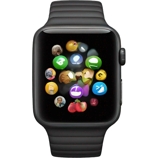 Black Apple Watch emoji