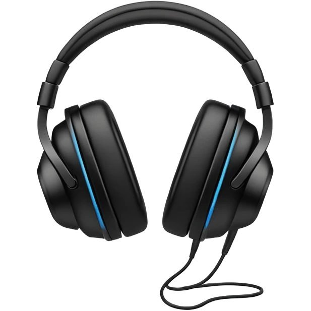 Black headphones emoji
