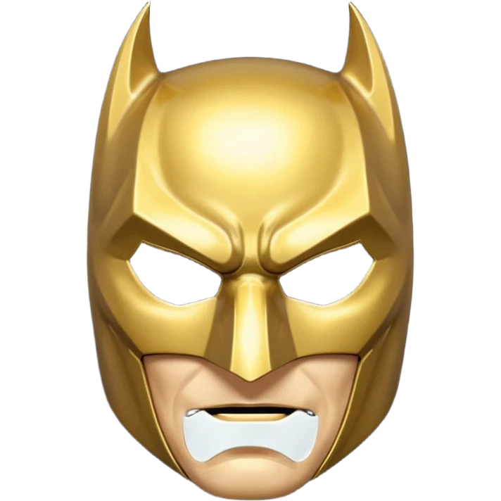 Golden Batman Mask emoji