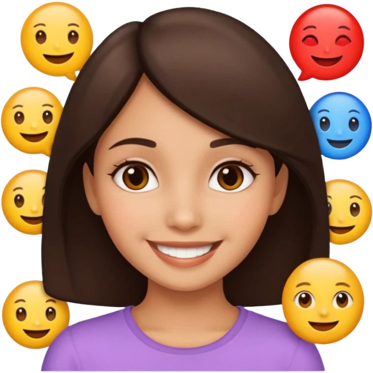 Emojis girly morena emoji