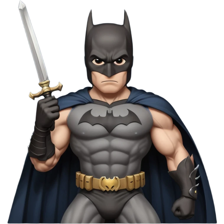 Batman with a sword emoji