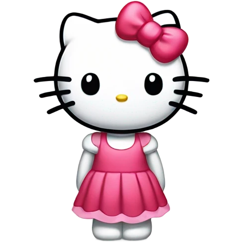 Sad hello kitty emoji