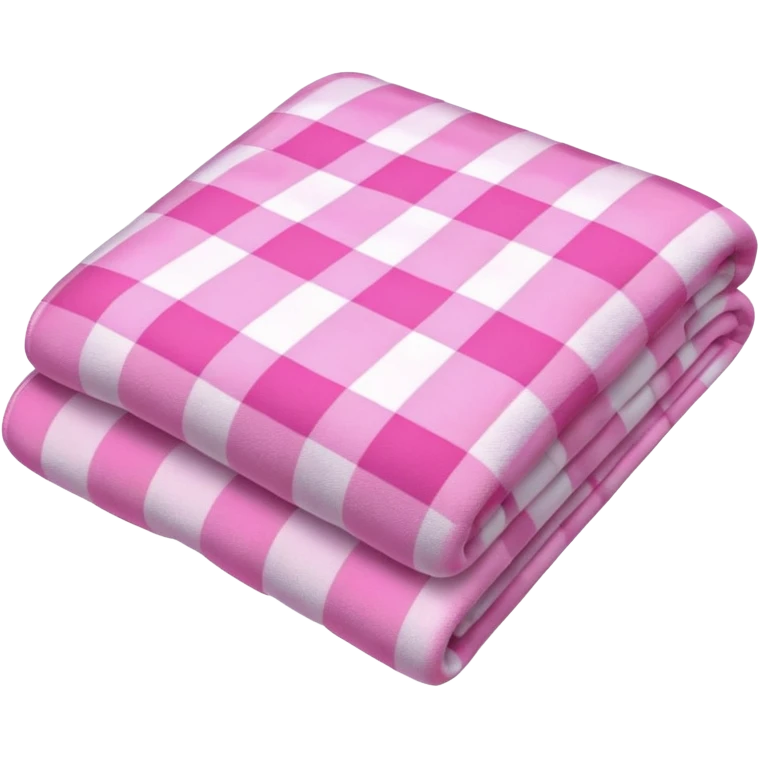 pink plaid blanket emoji