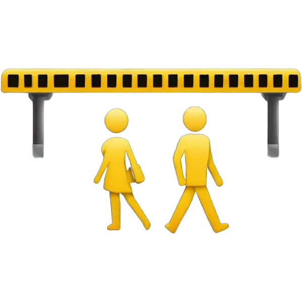 Mind the gap sign emoji