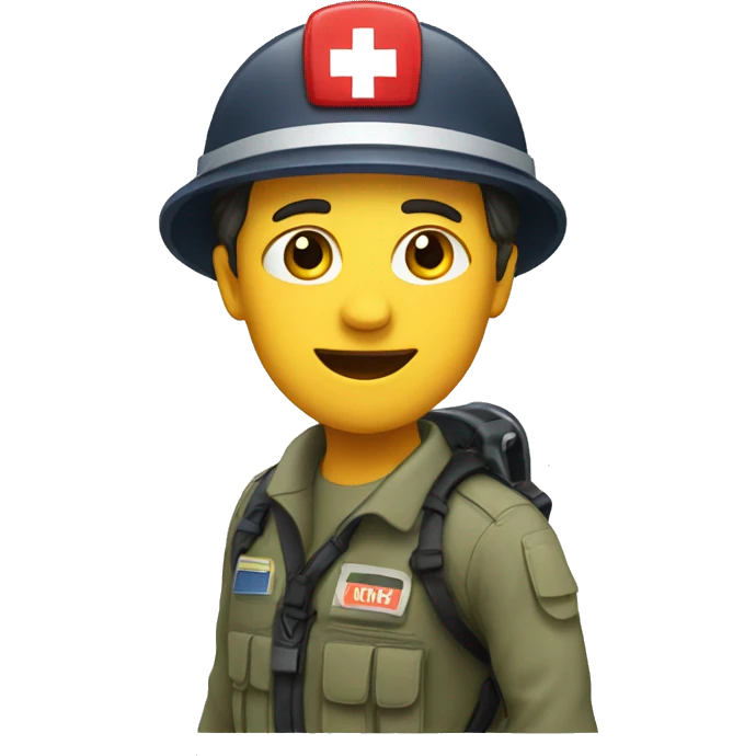 search an rescue personnel emoji