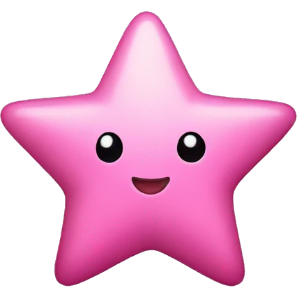 Cute pink star emoji
