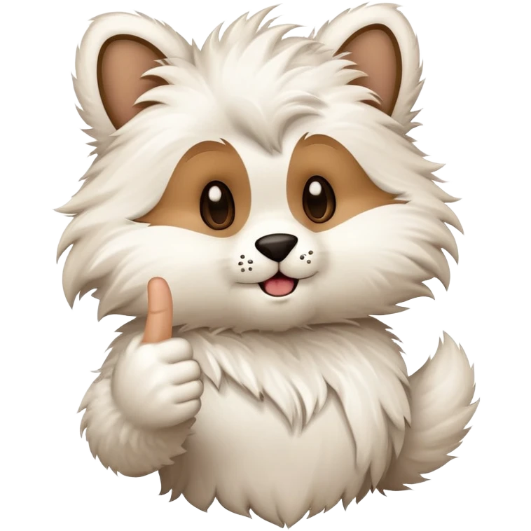 furryholding up middle finger  emoji