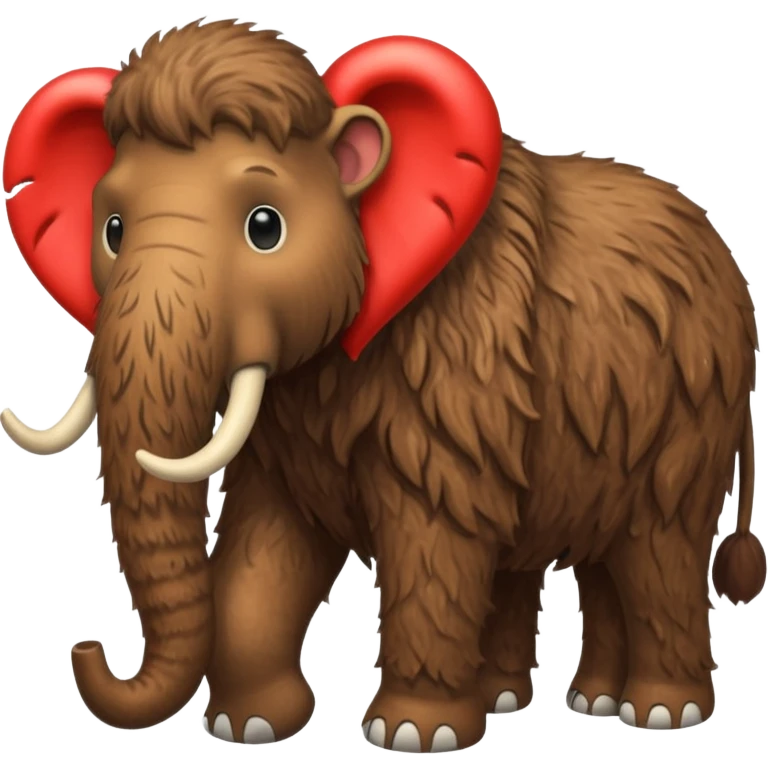 mamut lanudo con corazon para copiar y pegar en chat emoji
