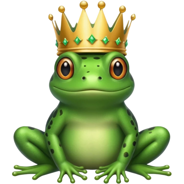 Frog with crown emoji