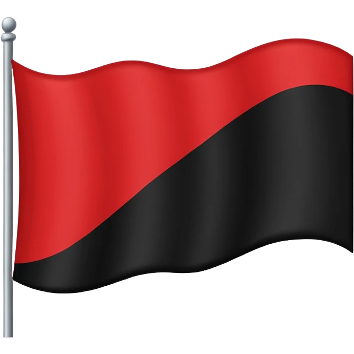 Creat an flag win red and black colour only colour not designs emoji