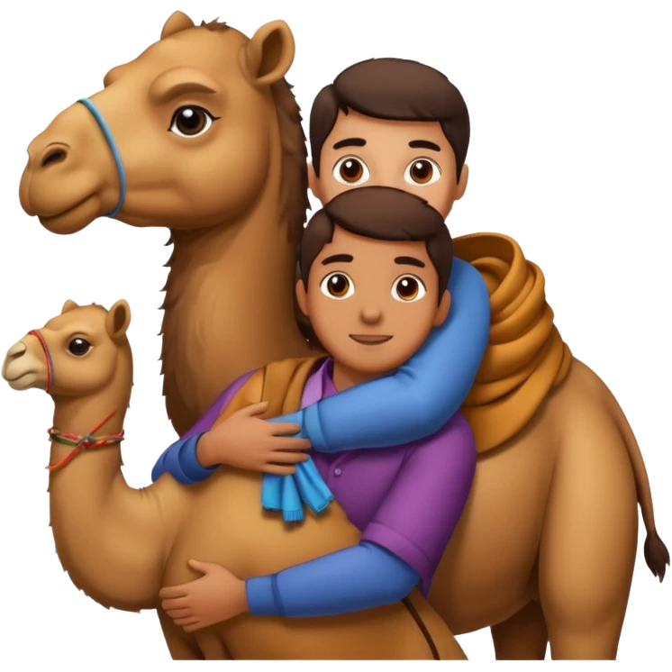 Camel hug emoji