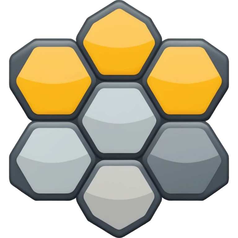 one Hexagon with no face  emoji