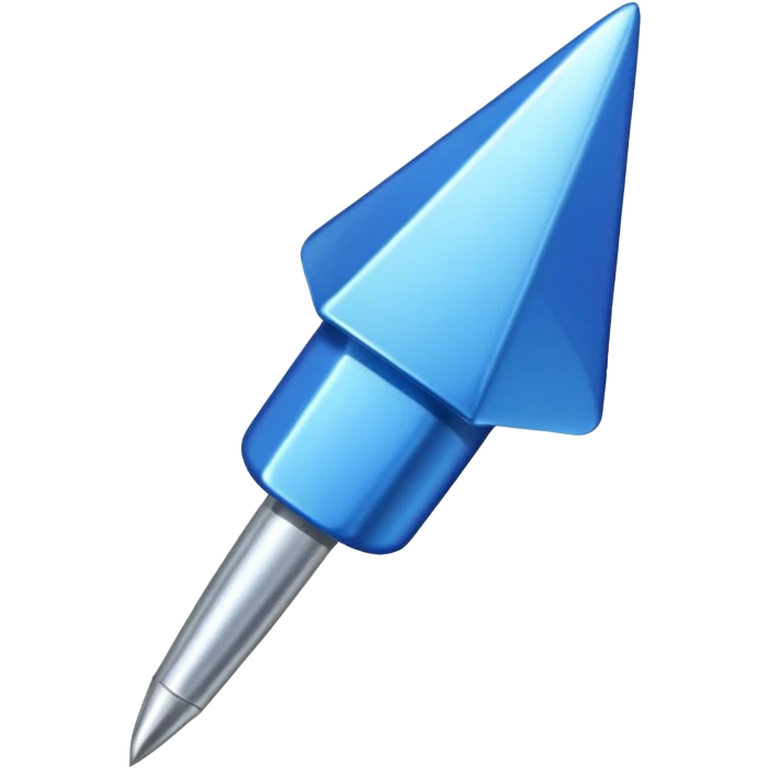 blue pin for map emoji