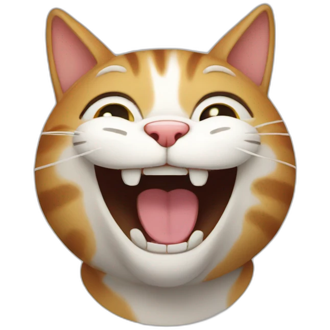 Laughing cat emoji