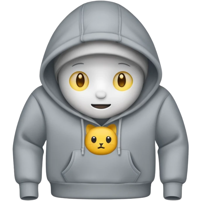 Car wearing a hoodie  emoji