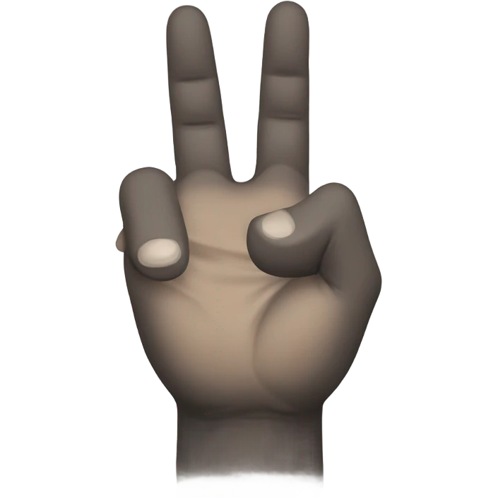 right hand on chest, left hand pointing skyward emoji