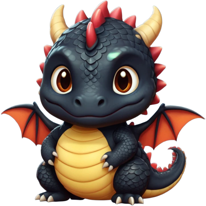 fat choncc baby black dragon emoji