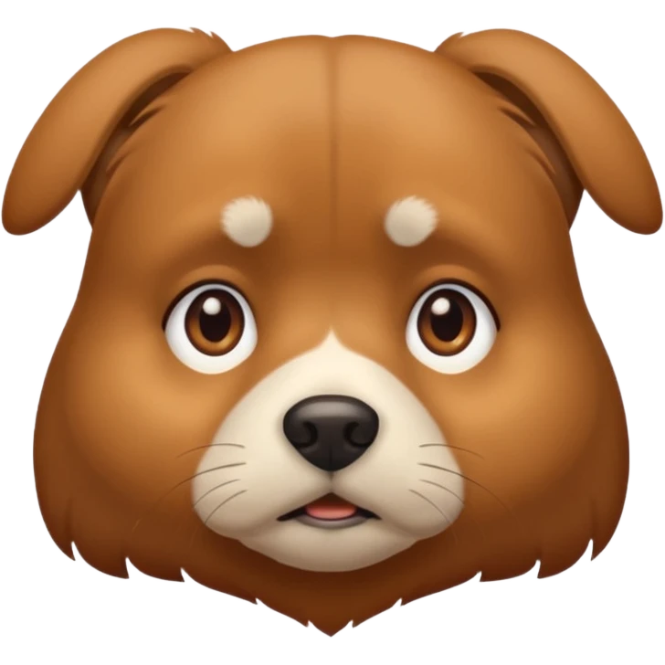 Una perro agobiado emoji