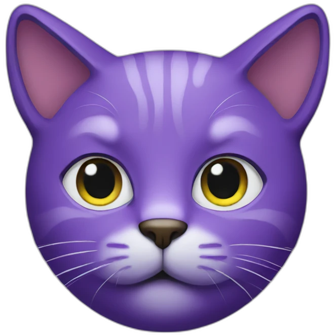 PURPLE cat emoji