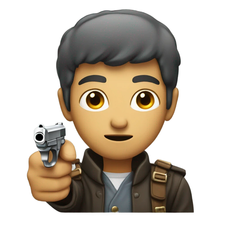 shooting pistol emoji