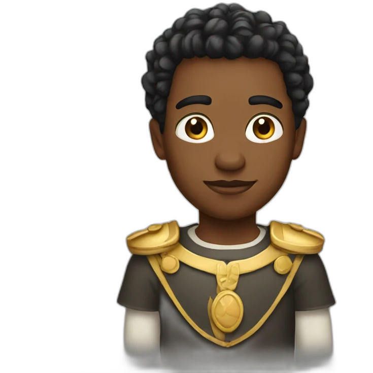 White young king emoji