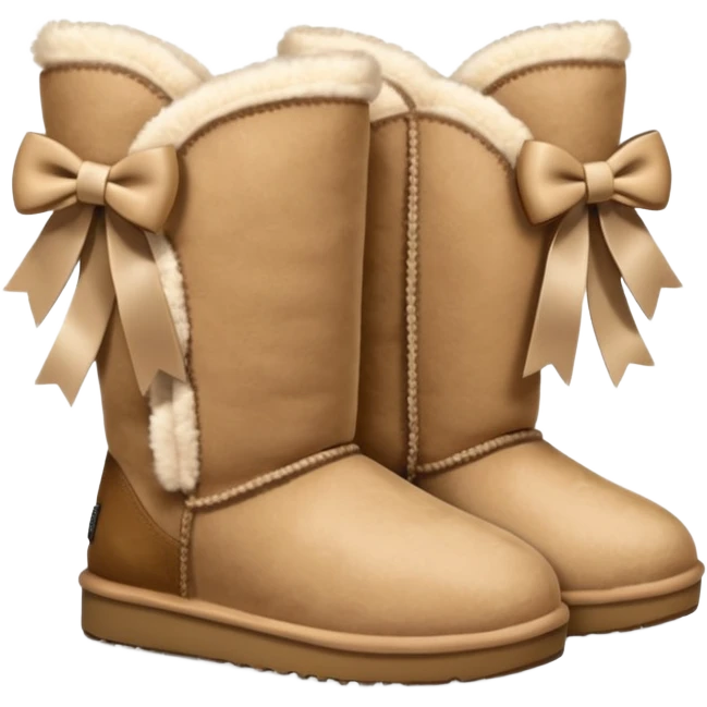 Uggs with bows emoji