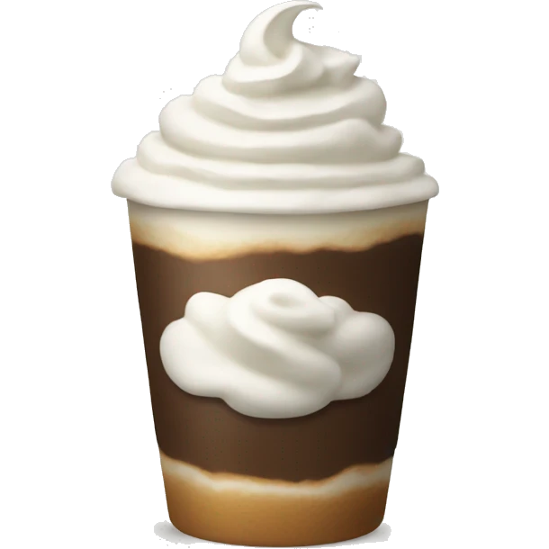 Coffee with whipped cream  emoji