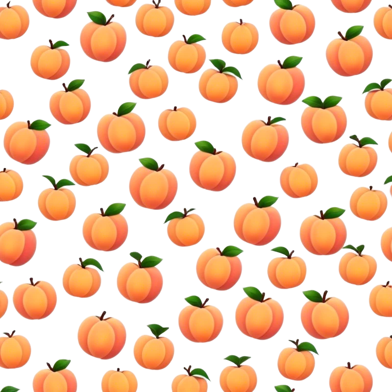 Peach with tiger straps pattern emoji
