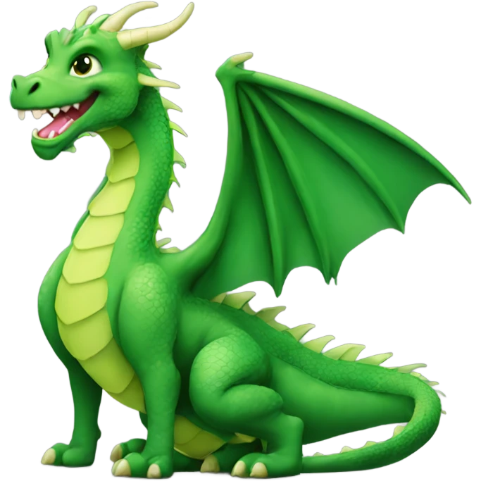 happy green dragon 24 pieces emoji
