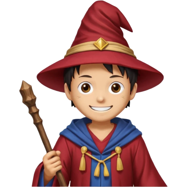 luffy one piece Wizard emoji