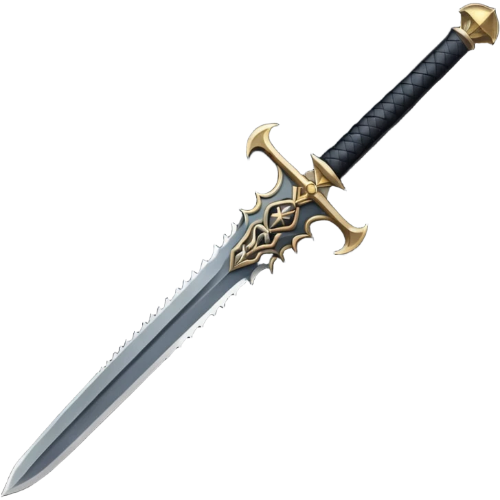 medieval goth sword emoji