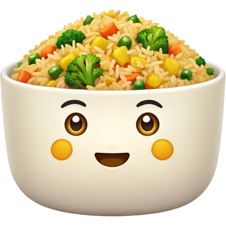 food fried rice emoji