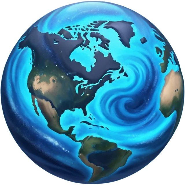 Create a galaxy earth emoji