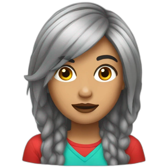 cabello rojo emoji