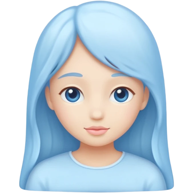 Romantic pastel blue  emoji