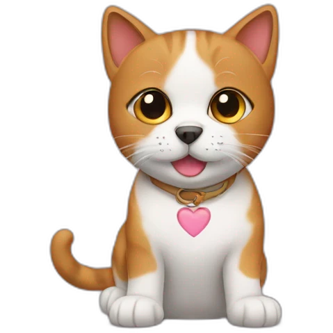 cat-love-dog emoji