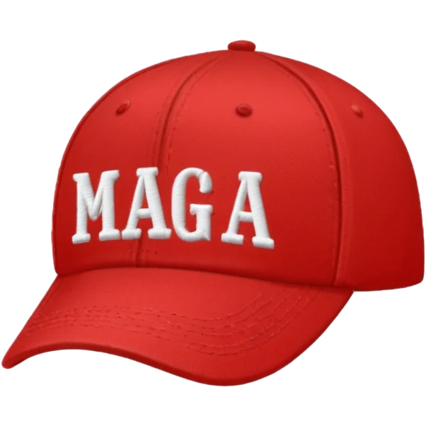 Hat with MAGA emoji