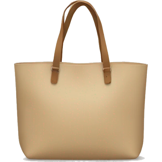 beige tote bag emoji