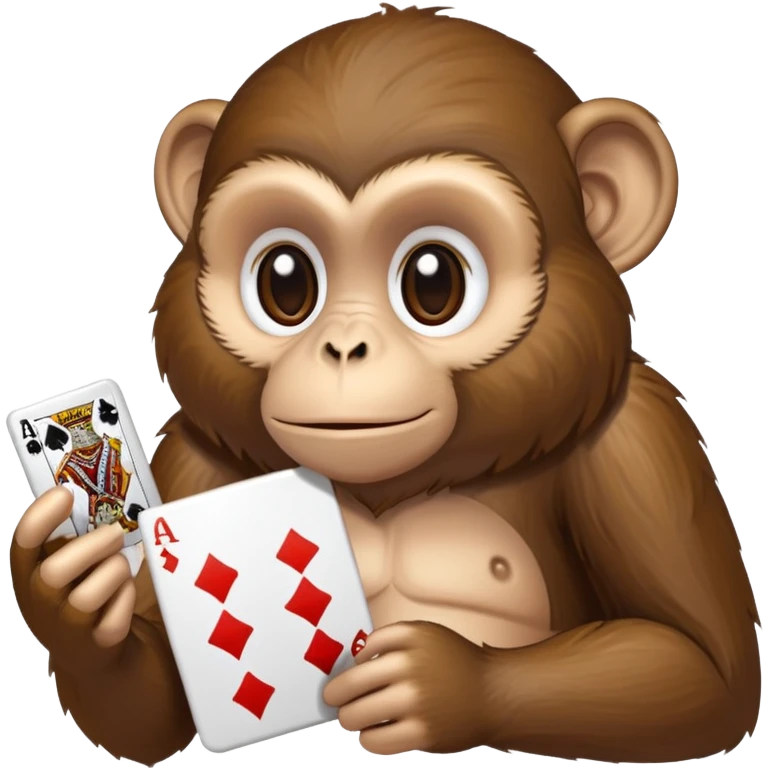 “Monkey with a card and salt” emoji