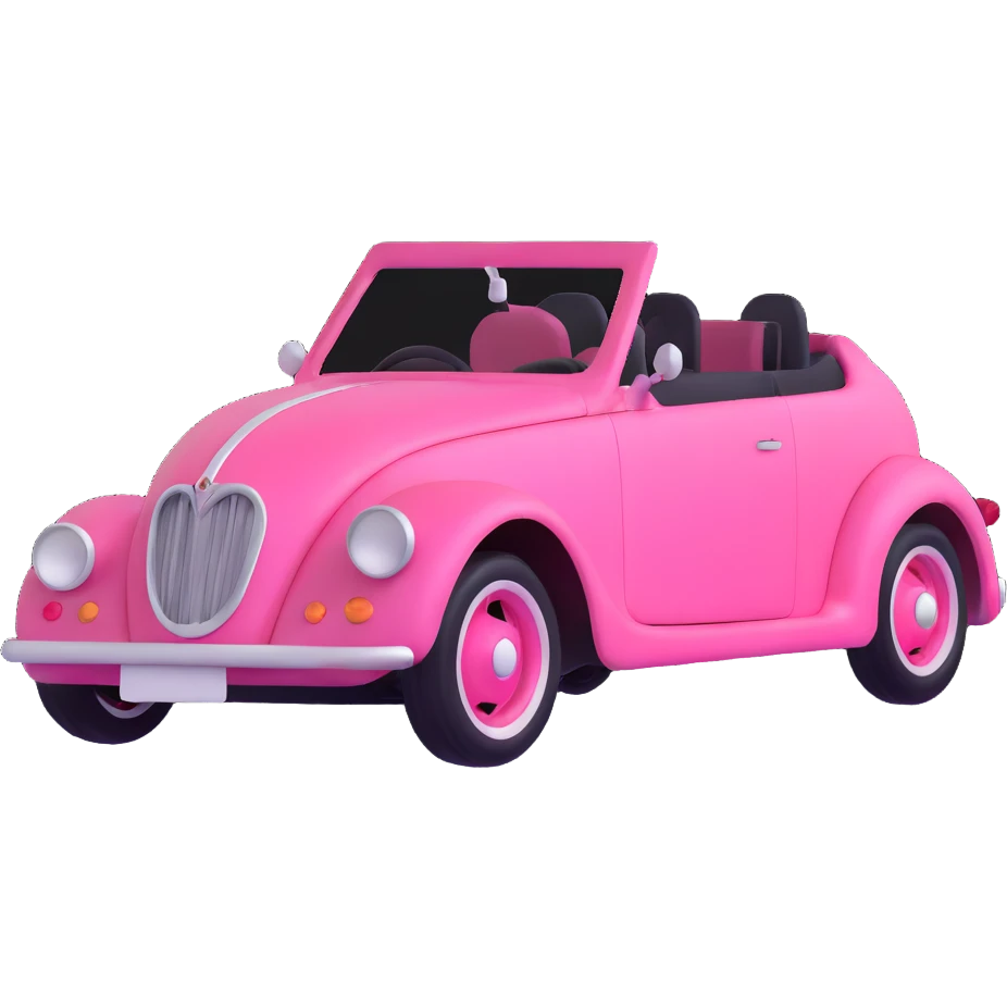pink gothic modern car emoji