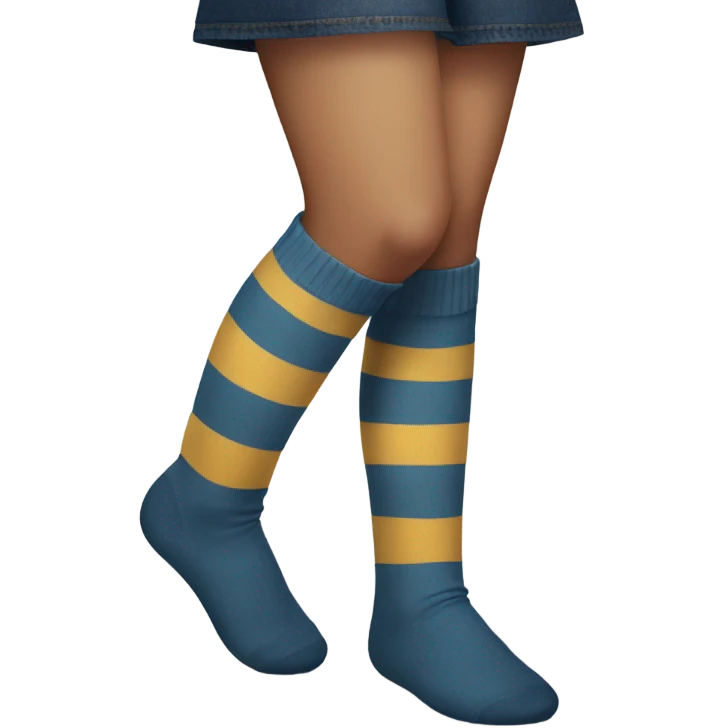 Girl wearing knee socks  emoji