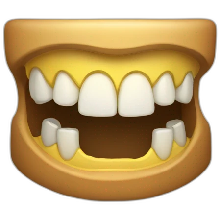 Sourient les dents cassées emoji