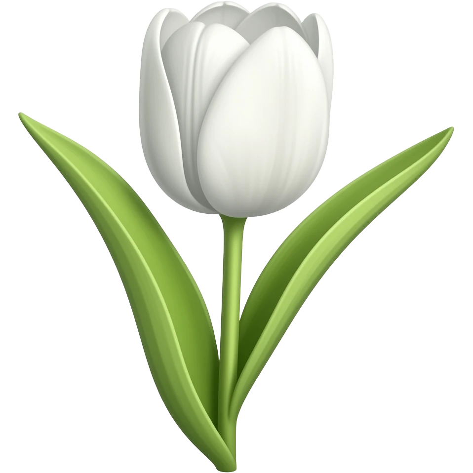 White tulip emoji