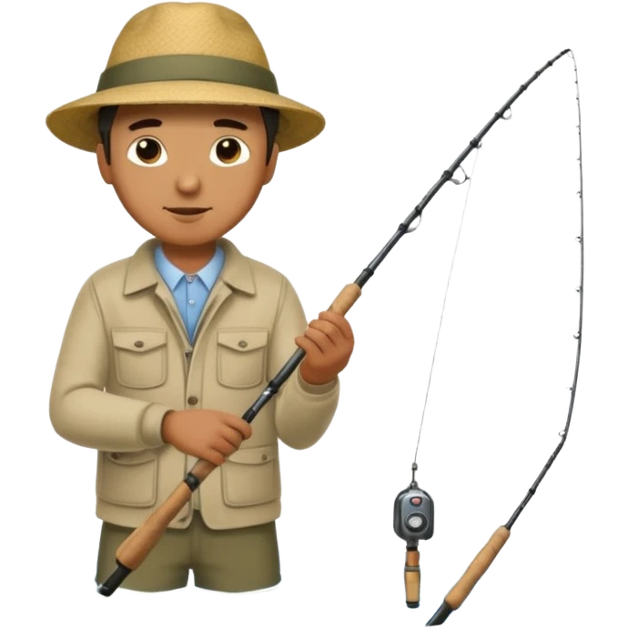 man casting a fishing rod emoji