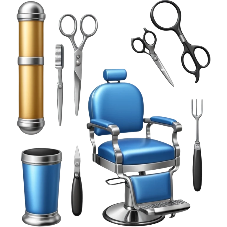 barber shop items emoji