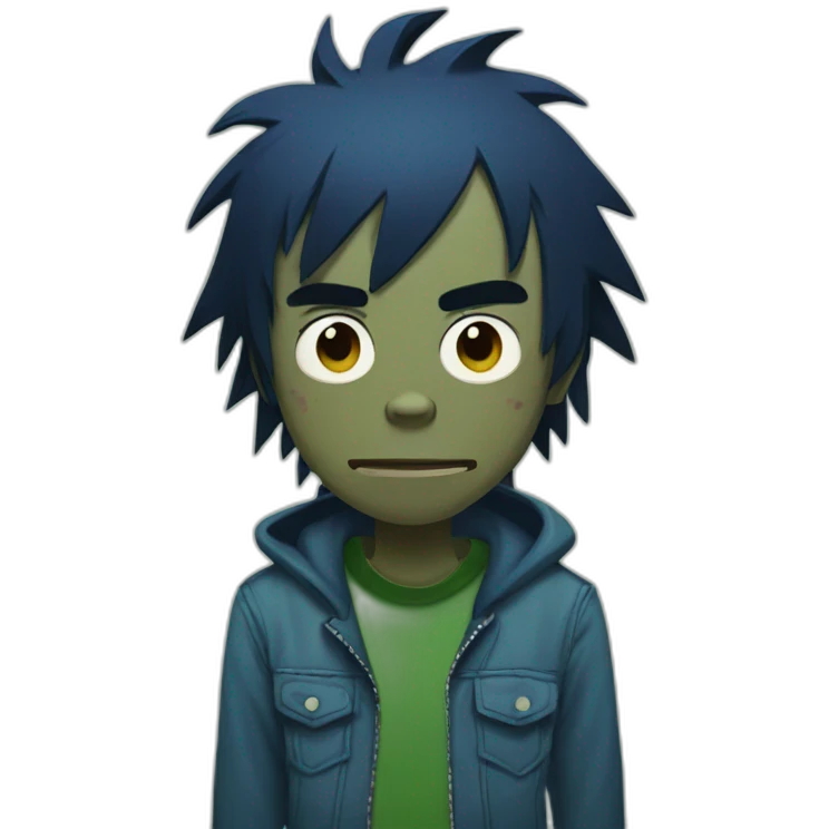 Gorillaz 2D emoji